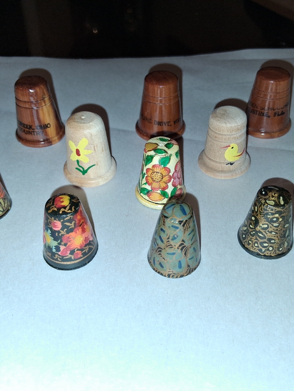 Vintage Wooden Thimble Bundle - Picture 8 of 15